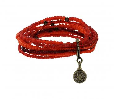 Petit Glamour d'Afrique orange - Bracelet Konplott