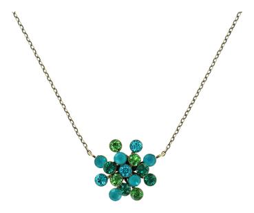 Blue/green - Magic Fireball Necklace Konplott