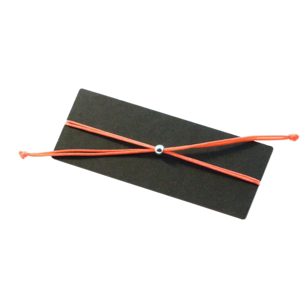 Feather bracelet Fine (Maple) - EYDL - Nylon cord in Coral Red