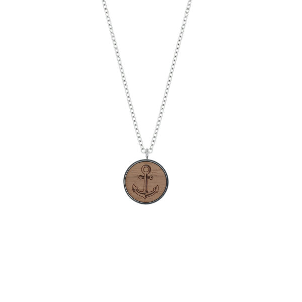 Anker Halskette Skyla - EYDL - in Nuss - Holzschmuck