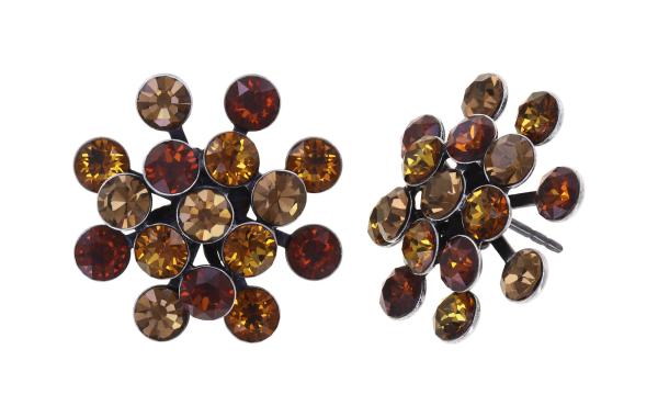 Dark brown - Magic Fireball - Konplott earrings