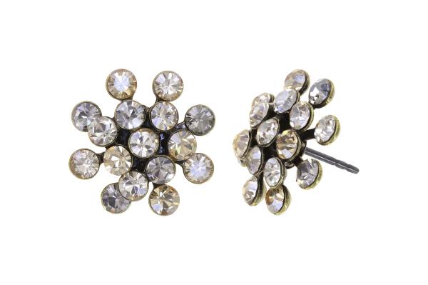 Grey/beige - Magic Fireball MINI - Konplott earrings