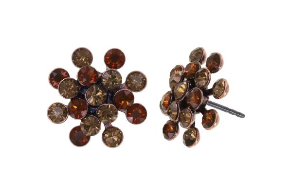 Brown - Magic Fireball MINI - Konplott earrings