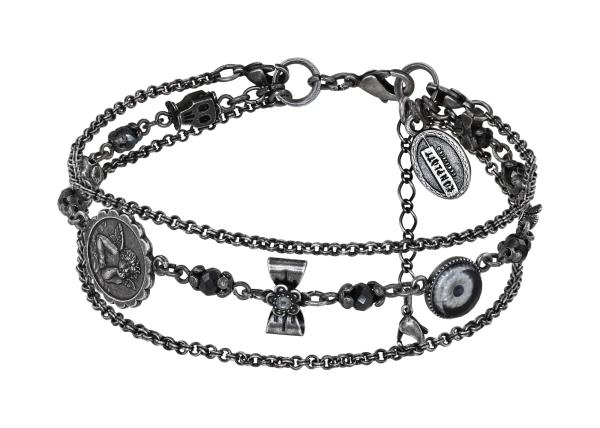 Schwarz - Love Hope and Destiny - Konplott anklet