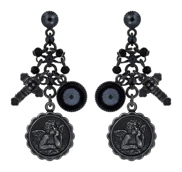 Black - Love Hope and Destiny - Konplott earrings
