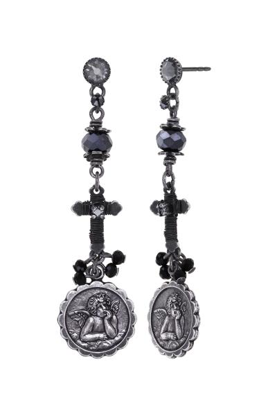 Black - Love Hope and Destiny - Konplott earrings