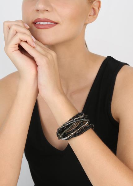 Schwarz - Petit Glamour d'Afrique Armband von Konplott