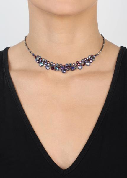 Red/lila - Water Cascade necklace - Konplott