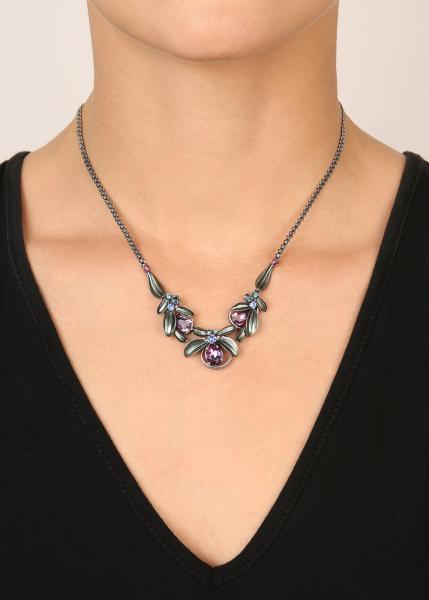 Blue/purple  - Ice Forest - Konplott necklace