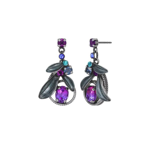 Blue/purple - Ice Forest - Konplott earrings