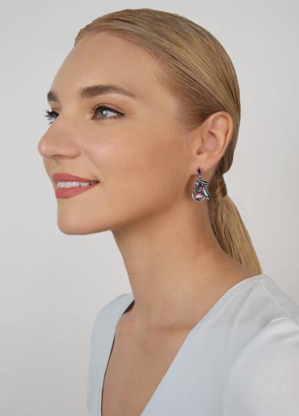 Blue/purple - Ice Forest - Konplott earrings