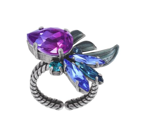 Blau/lila - Ice Forest - Ring von Konplott