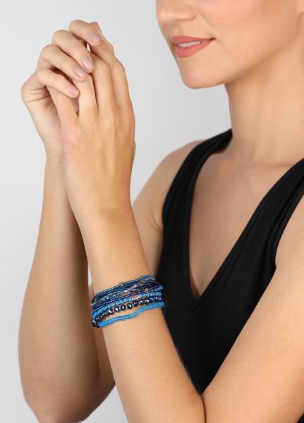Blau - Petit Glamour d'Afrique Armband von Konplott