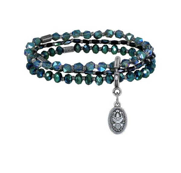 Black/green - Petit Glamour d' Afrique matching Soft Temptations - Konplott bracelet