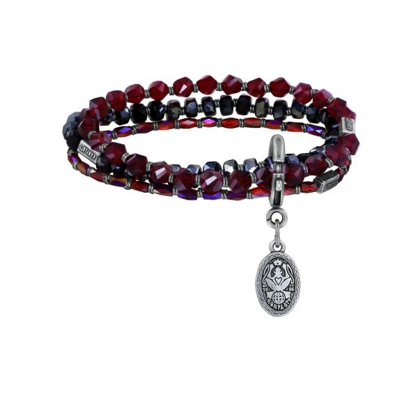 Schwarz/rot - Petit Glamour d' Afrique passend zu Soft Temptations - Armband von Konplott