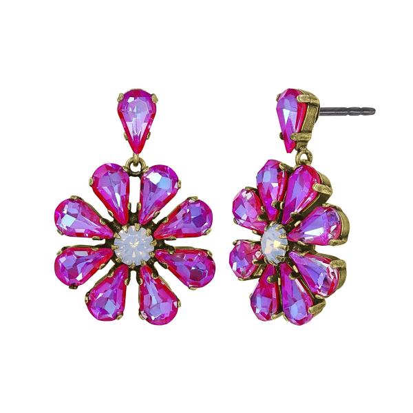 Pink - Twisted Blossom - Ohrringe von Konplott