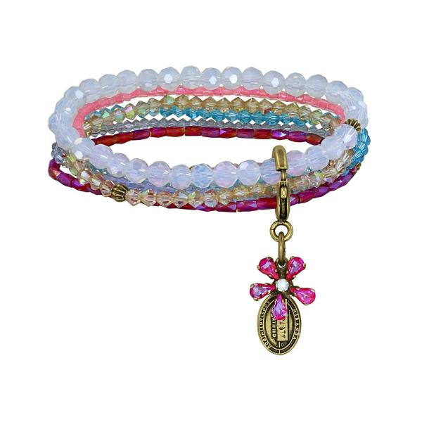 Multi  - Petit Glamour d'Afrique passend zu Twisted Blossom - Armband von Konplott