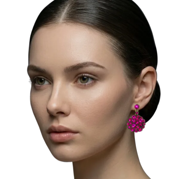 Dark Rose - Meteor - Konplott earrings