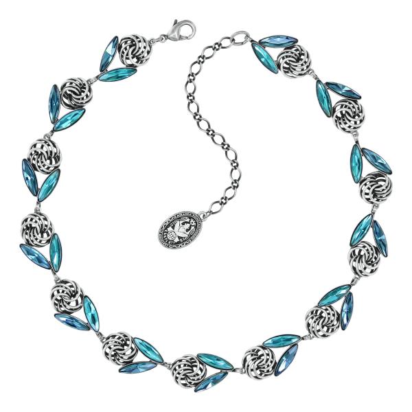 Blau - Navetted Knots - Halskette von Konplott