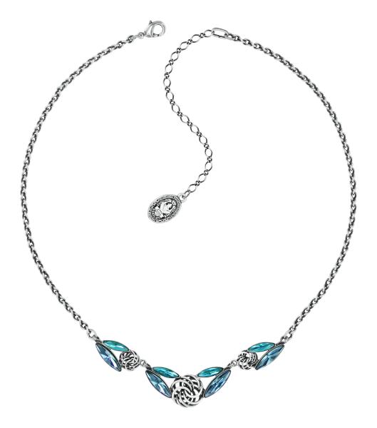 Blue - Navetted Knots - Konplott necklace