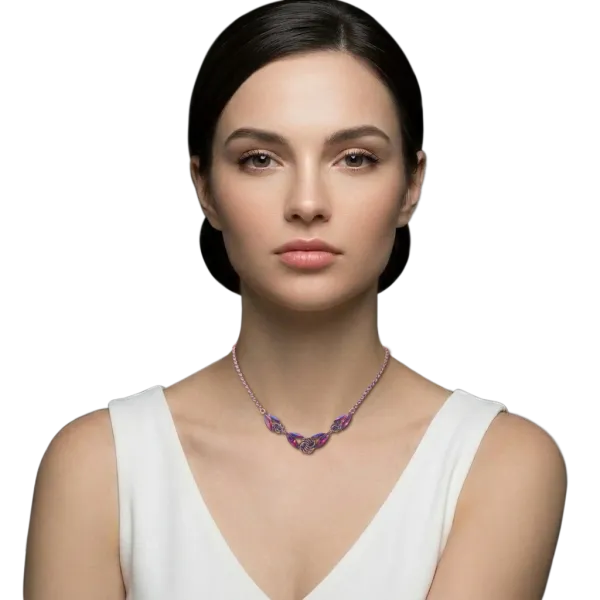 Dark Rose - Navetted Knots - Konplott necklace