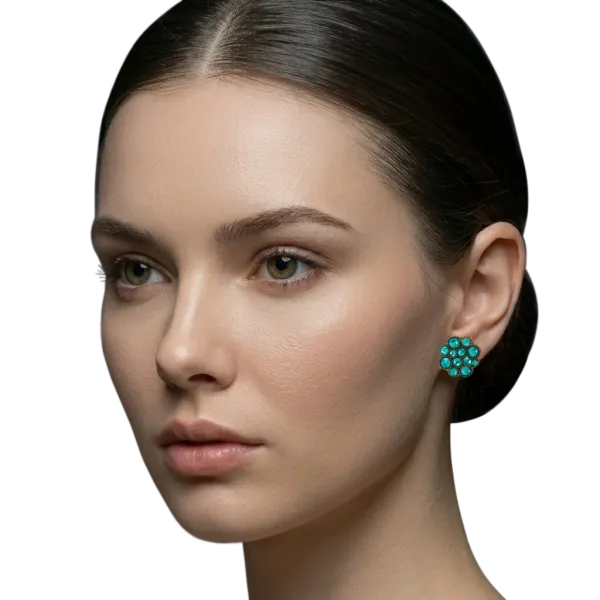 Green -  Meteor - Konplott earrings
