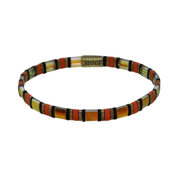 Schwarz/orange - Tilala - Armband Konplott