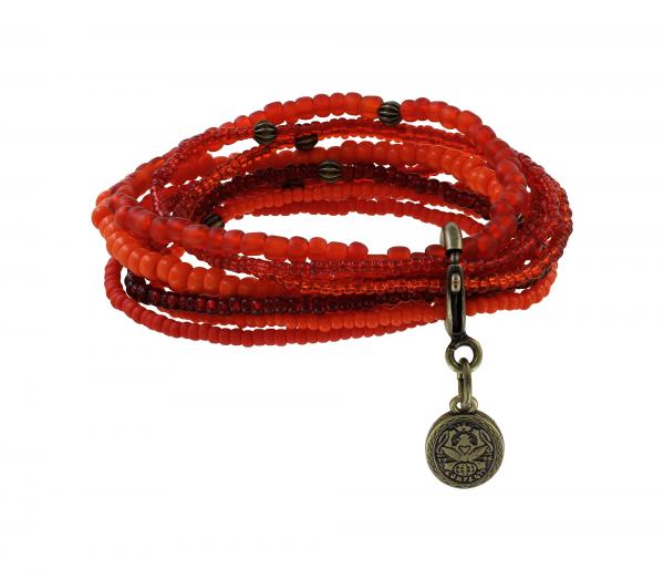Petit Glamour d'Afrique orange - Bracelet Konplott