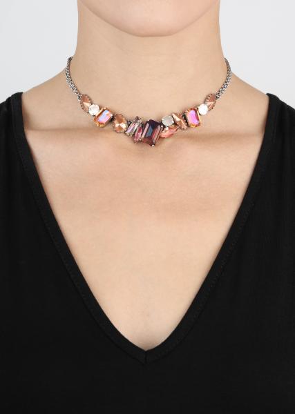 Pink/brown - Sea Breeze - Konplott necklace