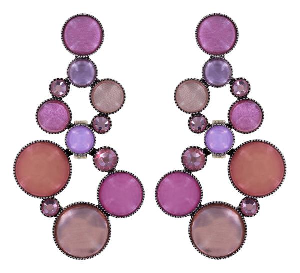 Pink/lila - Shopping Drops - Ohrringe von Konplott