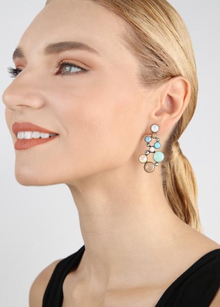 Blau/braun - Shopping Drops - Ohrringe von Konplott