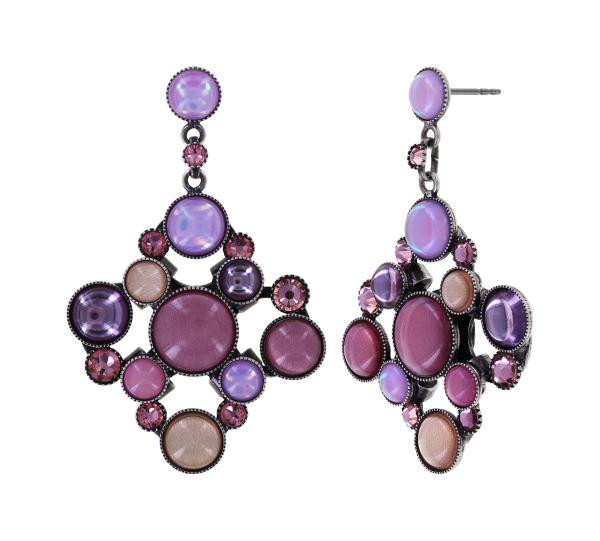 Pink/lila - Shopping Drops - Ohrringe von Konplott