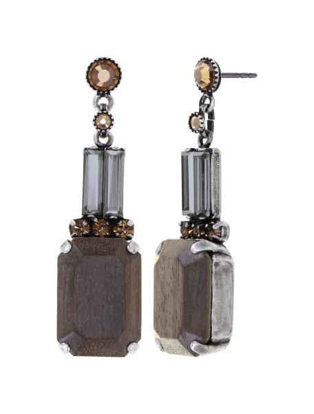Grey Crystal Satin - For Tilda S - Ohrringe von Konplott