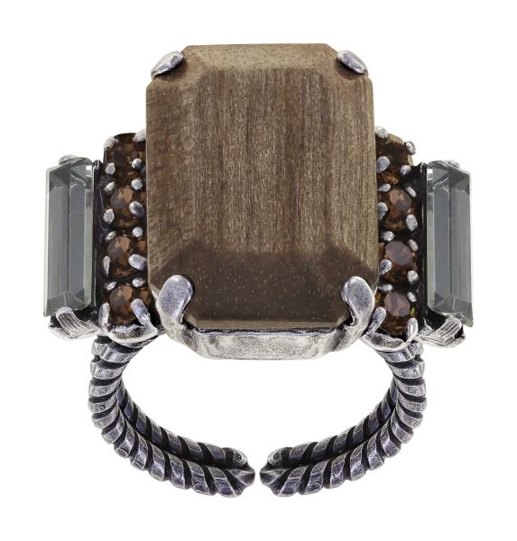 Grey Crystal Satin - For Tilda S - Ring von Konplott