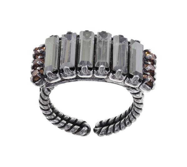 Grey Crystal Satin - For Tilda S - Ring von Konplott