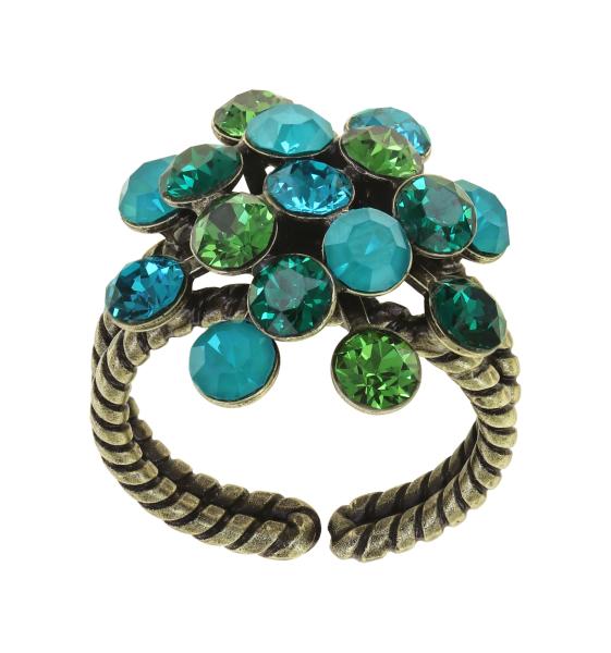 Blue/green - Magic Fireball ring Konplott