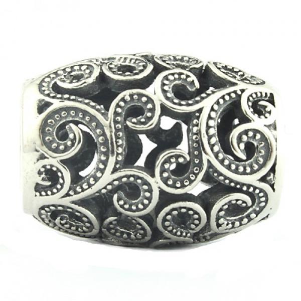 Baroque Barrel - Elfbeads Silver