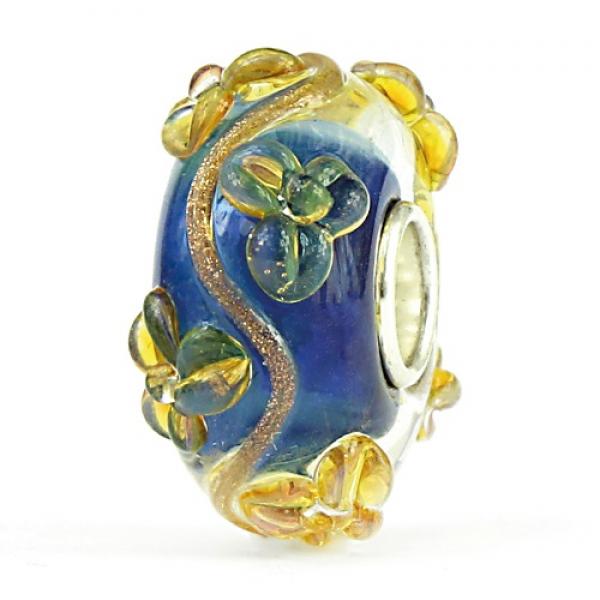 Golddust Waterflowers - Elfbeads Glas