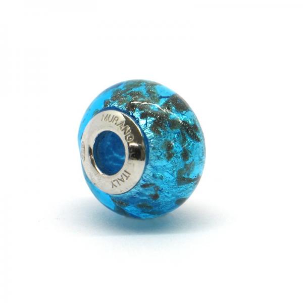 Turquoise Glitter - Murano