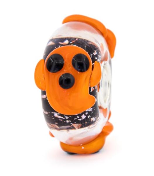 Spooktacular Pumpkin Ghost - Elfbeads Glass