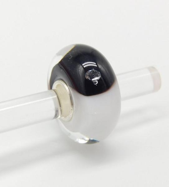 Ying Yang mit Glitzerstein