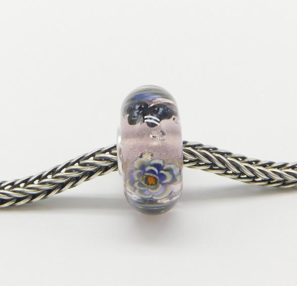 Soft Old Pink Butterfly - Elfbeads Glas - Originalfoto